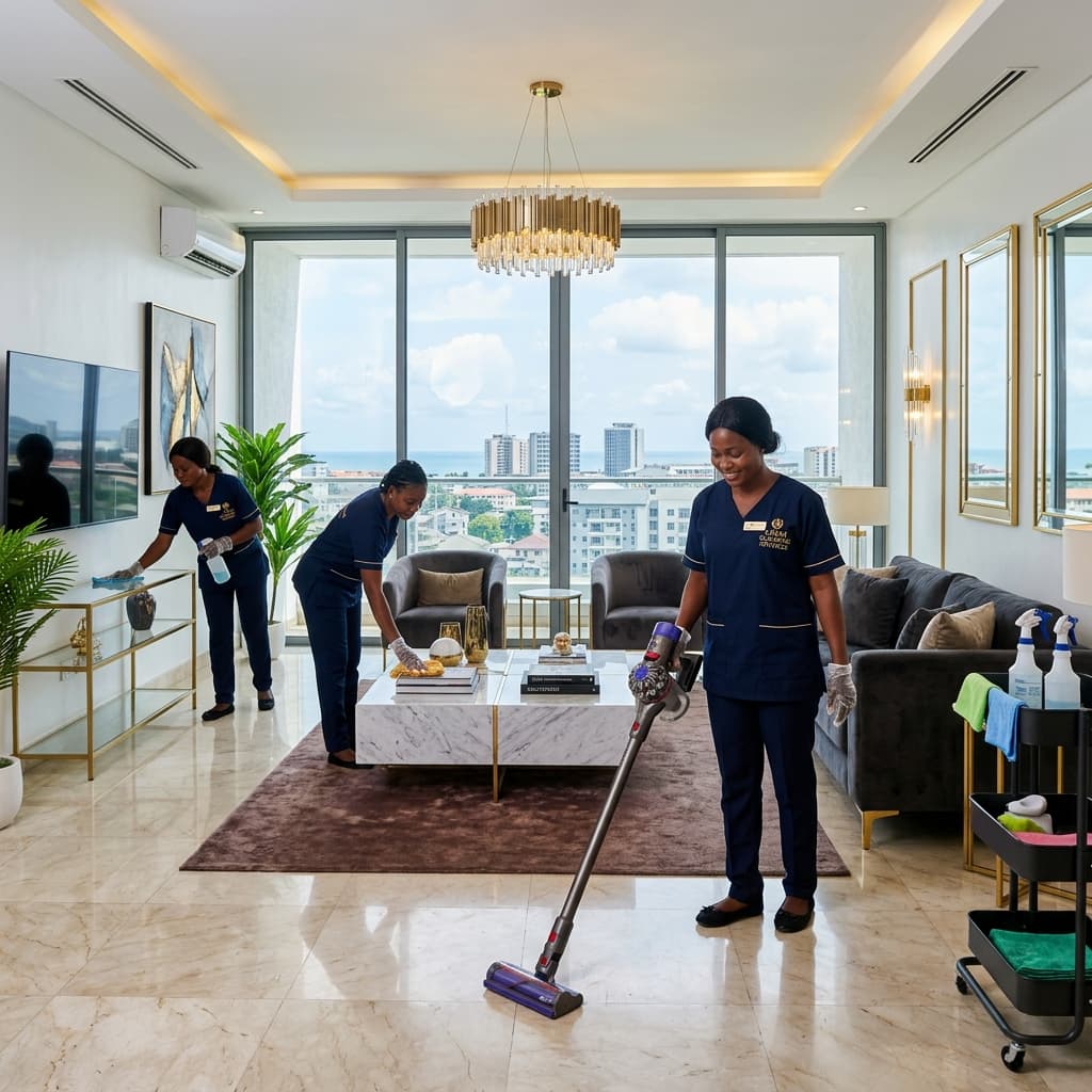 Professional Cleaning in a Luxury Lagos Space