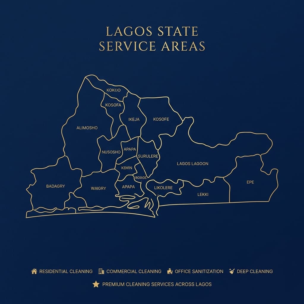 Lagos city street view Lekki area